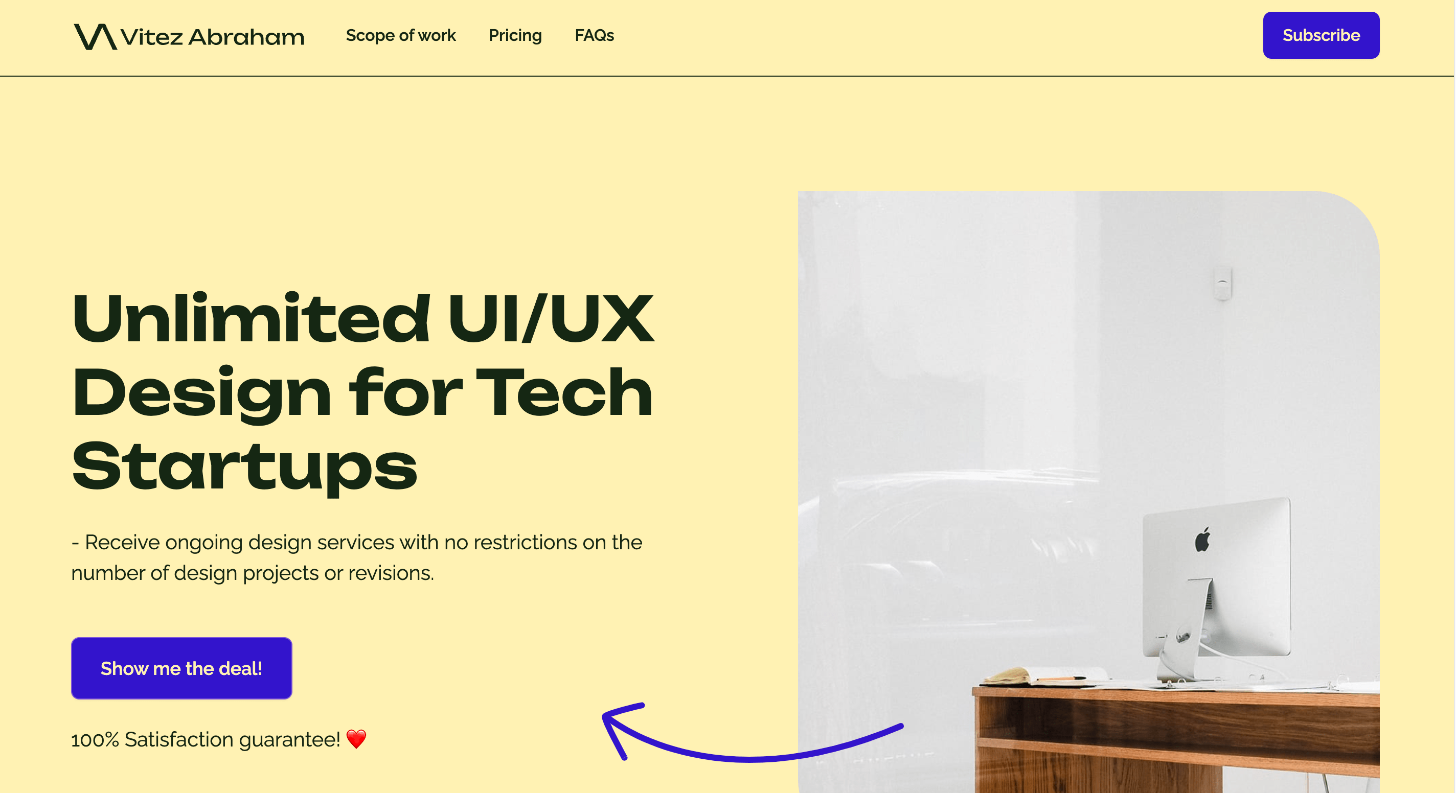 Unlimited ui ux design for tech startups