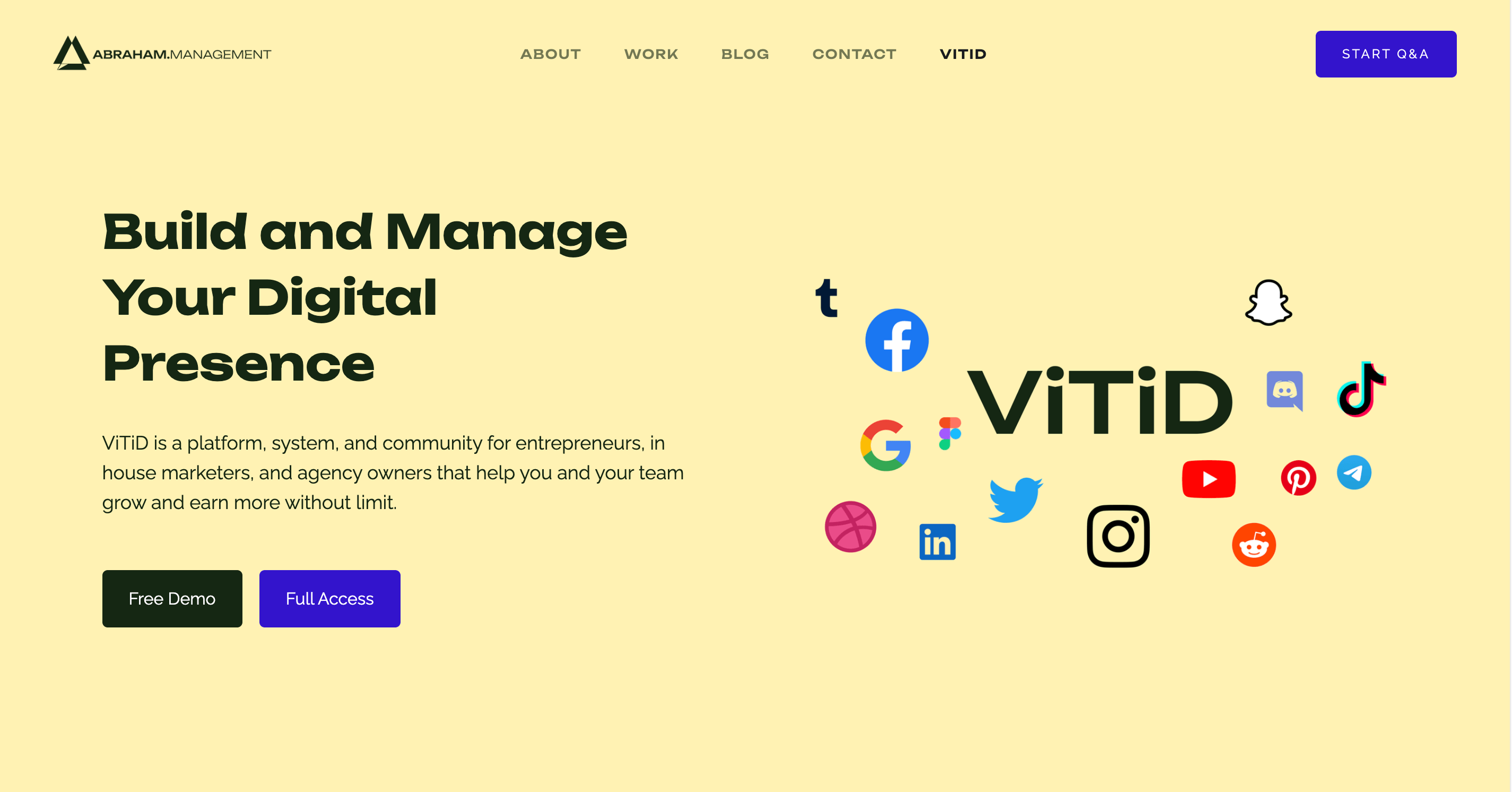 ViTiD Build and manage your digital presence